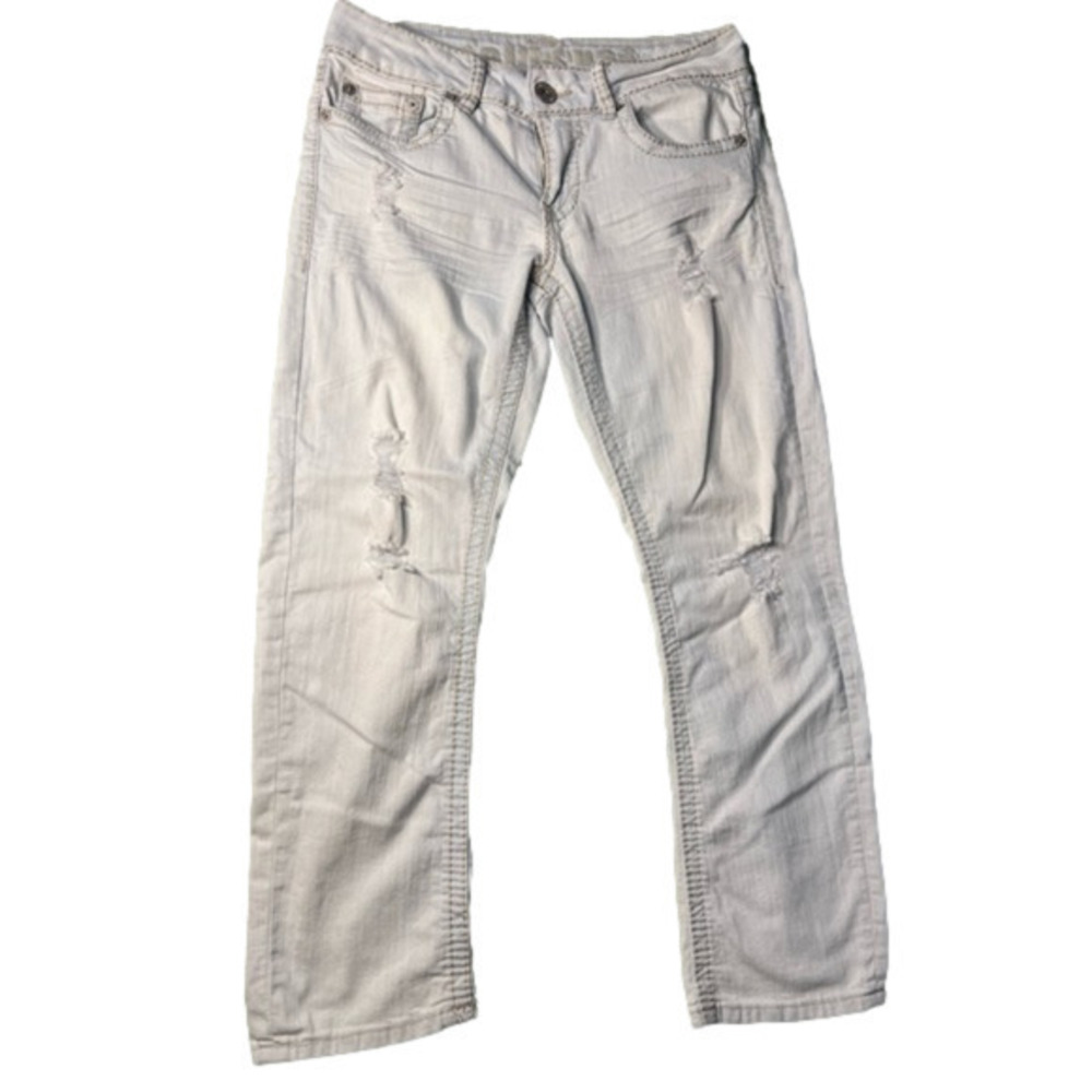 Size 11 DOLLHOUSE Boyfriend Cut Very Light Wash Jeans